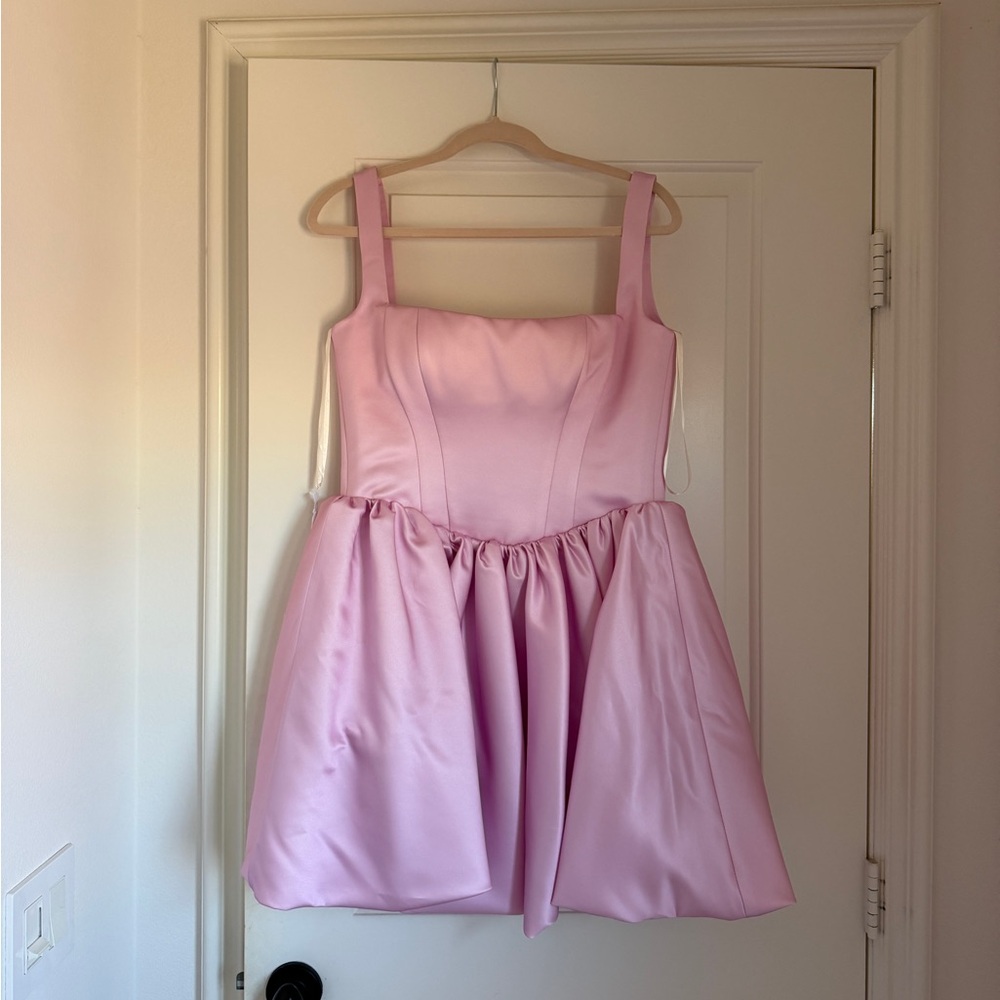 Milla Adorable pink mini dress with puffy skirt, Glow-Up